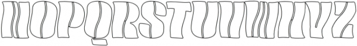 Golvin Six Twist Neun Outline otf (400) Font UPPERCASE