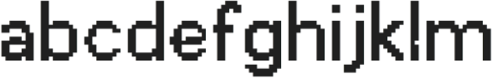 Gome Pixel Regular otf (400) Font LOWERCASE