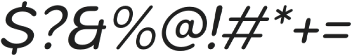 Gomenasans Medium Italic otf (500) Font OTHER CHARS