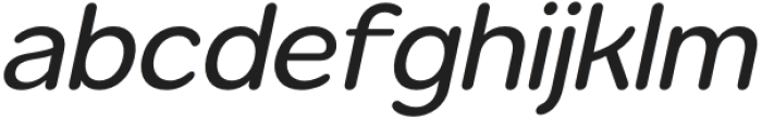 Gomenasans Medium Italic otf (500) Font LOWERCASE