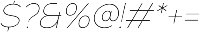 Gomenasans Thin Italic otf (100) Font OTHER CHARS