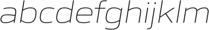 Gomme Sans ExtraLight Italic otf (200) Font LOWERCASE
