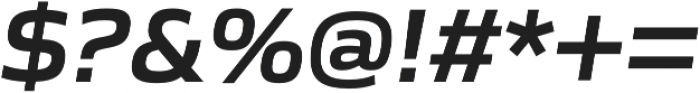 Gomme Sans SemiBold Italic otf (600) Font OTHER CHARS