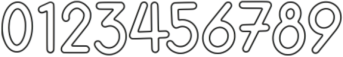 Gomuno Outline otf (400) Font OTHER CHARS