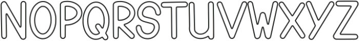 Gomuno Outline otf (400) Font UPPERCASE