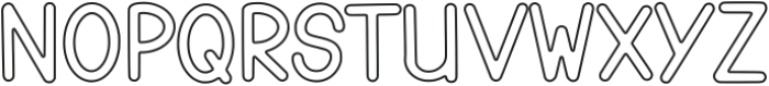 Gomuno Outline otf (400) Font LOWERCASE