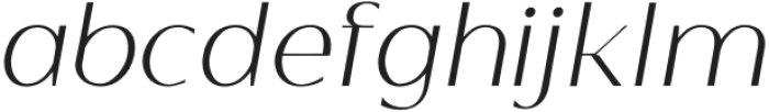 Goncol LightItalic otf (300) Font LOWERCASE