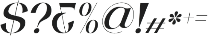 Gondgir Italic otf (400) Font OTHER CHARS