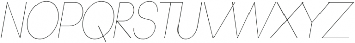 Gonzi Condensed Thin Italic otf (100) Font UPPERCASE