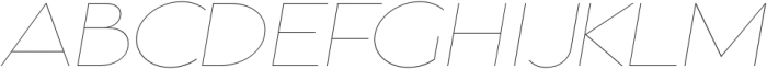Gonzi Expanded Thin Italic otf (100) Font UPPERCASE