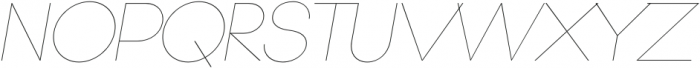 Gonzi Thin Italic otf (100) Font UPPERCASE