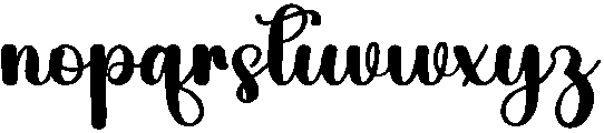 Good March Regular otf (400) Font LOWERCASE
