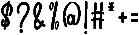 Good Mood Regular otf (400) Font OTHER CHARS