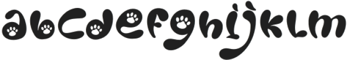 Good Pawoo Display otf (400) Font LOWERCASE