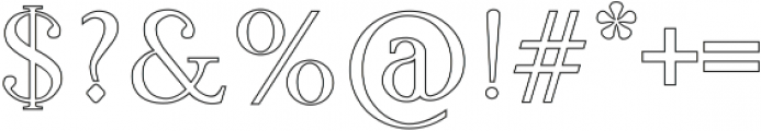 Good Run Serif otf (400) Font OTHER CHARS