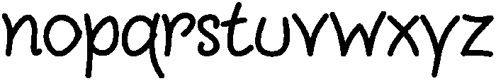 Good morning Regular otf (400) Font LOWERCASE