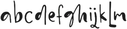 Good things otf (100) Font LOWERCASE