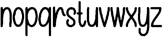Goodbye Regular otf (400) Font LOWERCASE