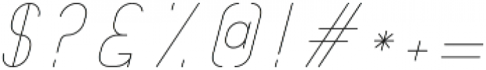 Goodline Italic otf (400) Font OTHER CHARS