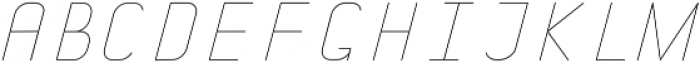 Goodline Italic otf (400) Font UPPERCASE