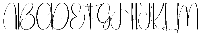 Goodnight Regular otf (400) Font UPPERCASE
