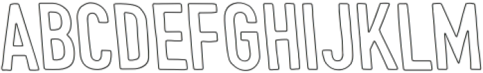 Goodwood Reverse Outline otf (400) Font UPPERCASE