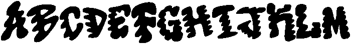 Goopy Font Regular otf (400) Font UPPERCASE