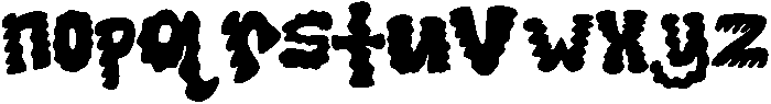 Goopy Font Regular otf (400) Font LOWERCASE