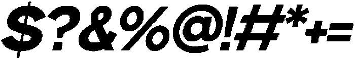 Gopadel ExtraBold Oblique otf (700) Font OTHER CHARS