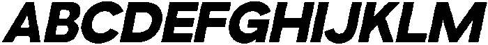 Gopadel ExtraBold Oblique otf (700) Font UPPERCASE