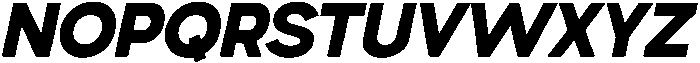 Gopadel ExtraBold Oblique otf (700) Font UPPERCASE