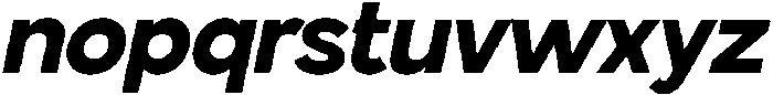 Gopadel ExtraBold Oblique otf (700) Font LOWERCASE