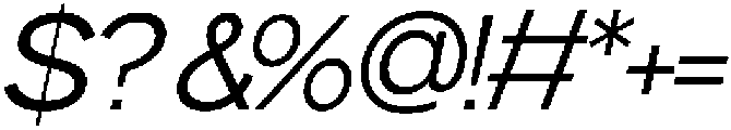 Gopadel Oblique otf (400) Font OTHER CHARS