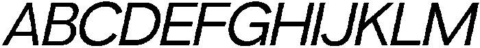 Gopadel Oblique otf (400) Font UPPERCASE