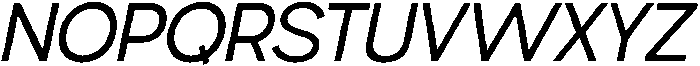 Gopadel Oblique otf (400) Font UPPERCASE