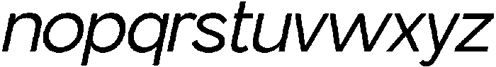 Gopadel Oblique otf (400) Font LOWERCASE