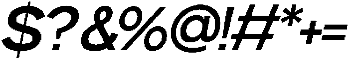 Gopadel SemiBold Oblique otf (600) Font OTHER CHARS