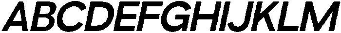 Gopadel SemiBold Oblique otf (600) Font UPPERCASE