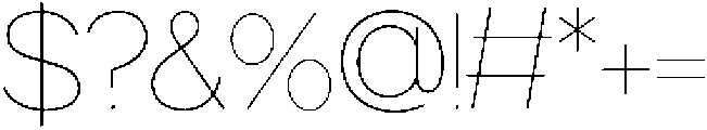 Gopadel Thin otf (100) Font OTHER CHARS