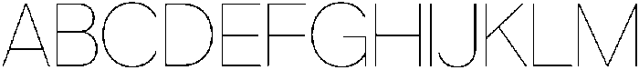 Gopadel Thin otf (100) Font UPPERCASE