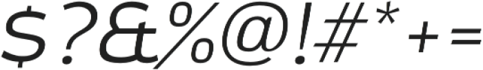 Gorga Grotesque Light Italic otf (300) Font OTHER CHARS