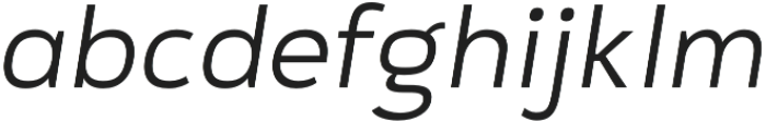 Gorga Grotesque Light Italic otf (300) Font LOWERCASE