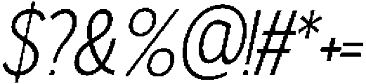 Gorga S Medium It otf (500) Font OTHER CHARS
