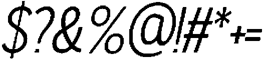 Gorga S SemiBold It otf (600) Font OTHER CHARS