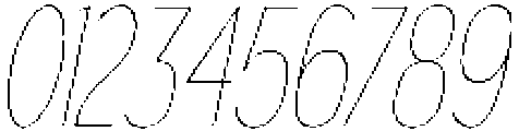 Gorga S X Light SemiCondensed It otf (300) Font OTHER CHARS