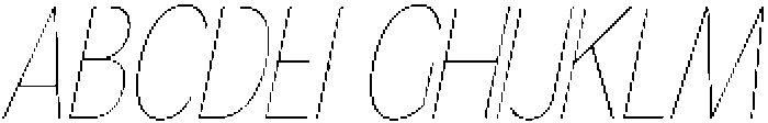 Gorga S X Light SemiCondensed It otf (300) Font UPPERCASE
