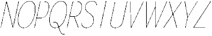Gorga S X Light SemiCondensed It otf (300) Font UPPERCASE