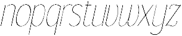 Gorga S X Light SemiCondensed It otf (300) Font LOWERCASE