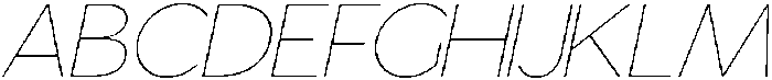 Gorga S X Light Ult Expanded It otf (300) Font UPPERCASE