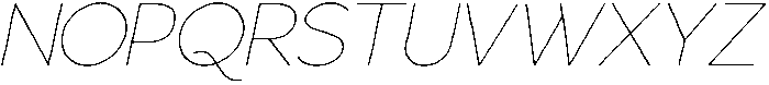 Gorga S X Light Ult Expanded It otf (300) Font UPPERCASE